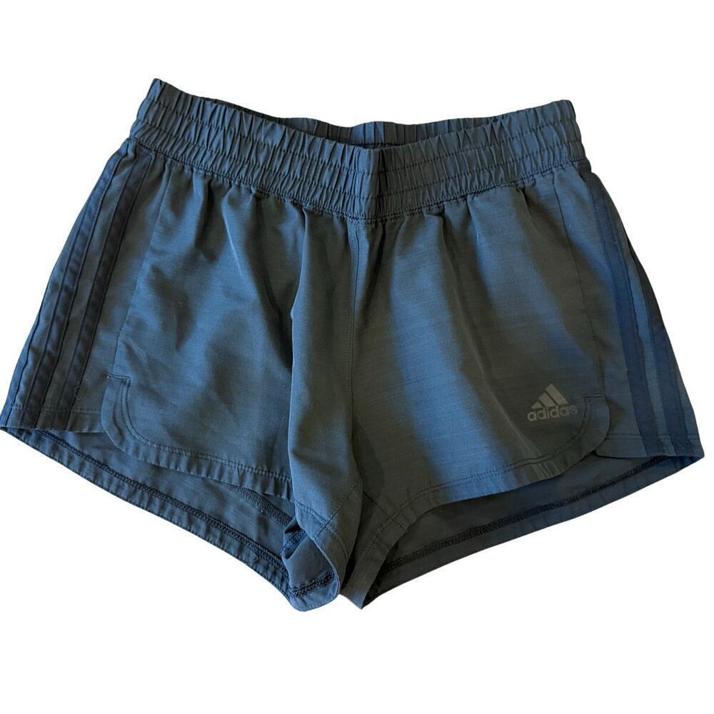ADIDAS Athletic Black Shorts Women size XS Athleisure Workout Dance Stripes
